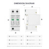 AC SPD 1PN 275V 20KA-40KA Surge Protect Device House Office Arrester
